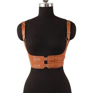 Women Trend Punk Leather Corset Strap Belt